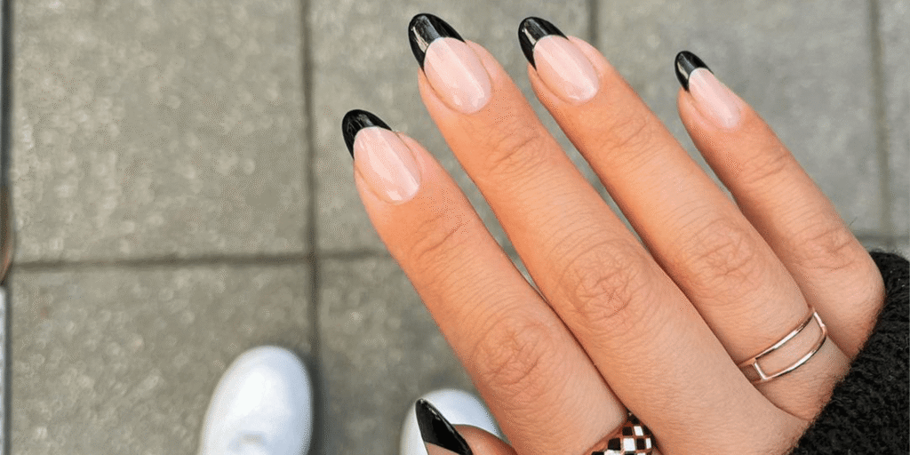 22 Black French Tip Nail Ideas That Add a Dark Twist to the Classic Look